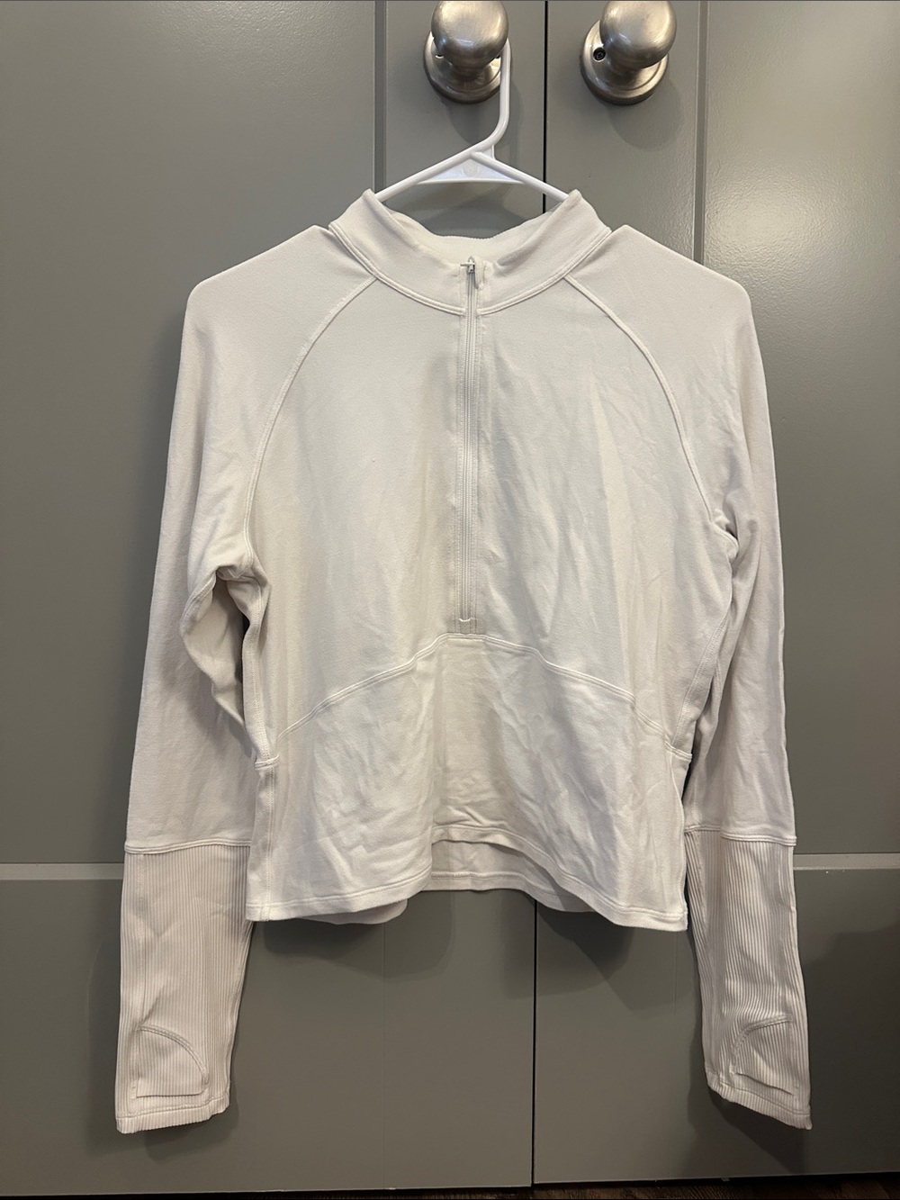lululemon athletica Ivory Half-Zip Pullover